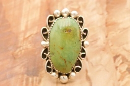 Genuine Emerald Valley Turquoise Sterling Silver Ring